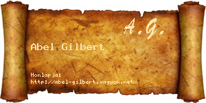 Abel Gilbert névjegykártya